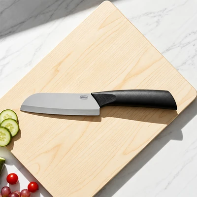Gambar Culinart Shiny Pisau Santoku 24.4 cm - Hitam