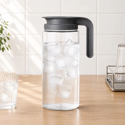 Gambar Komax Teko Minum Plastik Tritan Clear 1.7 Liter - Abu-Abu