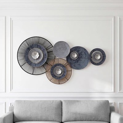 Gambar Informa Hiasan Dinding Multi Plates 116.8x9.5x61.6 cm - Mix