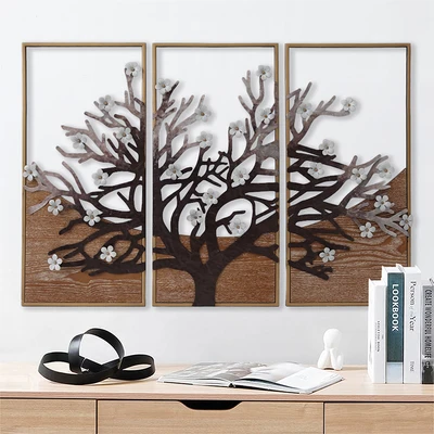 Gambar Informa Hiasan Dinding Multi Tree 28.6x2.5x59.7 cm - Mix