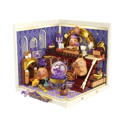Gambar Jaki Mini Super Town Set Miniatur Capybara Fantasy Magic Shop - Mix