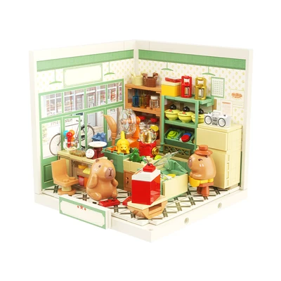 Gambar Jaki Mini Super Town Set Miniatur Capybara Time Grocery Shop - Mix