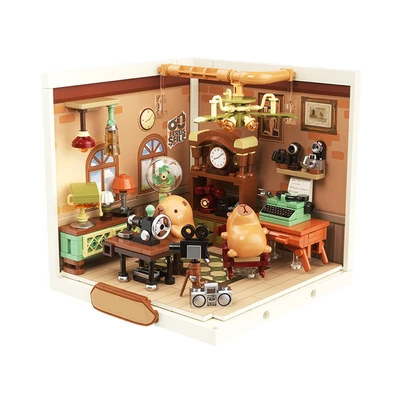 Gambar Jaki Mini Super Town Set Miniatur Capybara Nostalgic Home Store - Cokelat