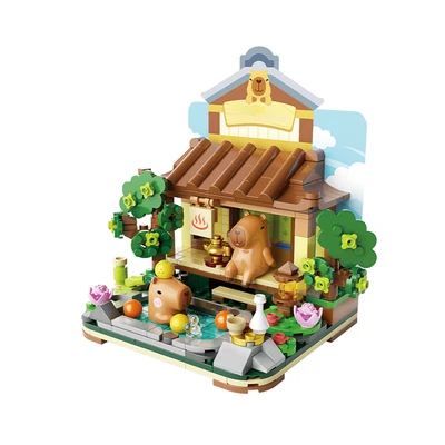 Gambar Jaki Set Miniatur Capybara Hot Springs - Mix