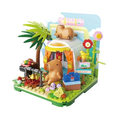 Gambar Jaki Set Miniatur Capybara Peaceful Camping - Mix