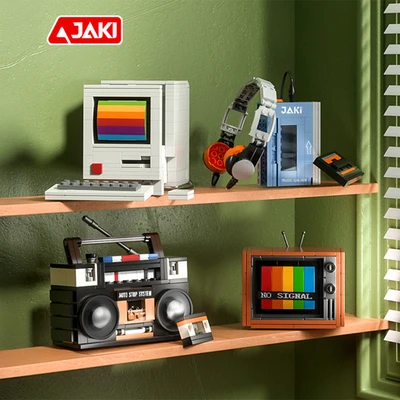 Gambar Jaki Set Miniatur Desktop Computer - Putih