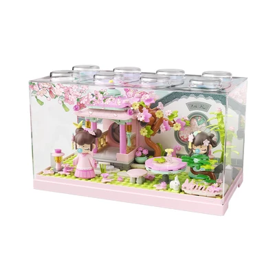 Gambar Jaki Set Miniatur Nanci Spring Breeze Peach Blossom Garden - Pink