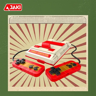 Gambar Jaki Set Miniatur Game Console 1983 - Merah/Krem