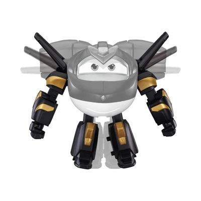 Gambar Alpha Group Superwings Robot Transforming Dark Golden Boy - Hitam