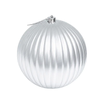 Gambar Noelle Bola Dekorasi Natal Christmas Silver 20 cm Random