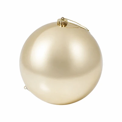 Gambar Noelle Bola Dekorasi Natal Christmas Gold 20 cm Random