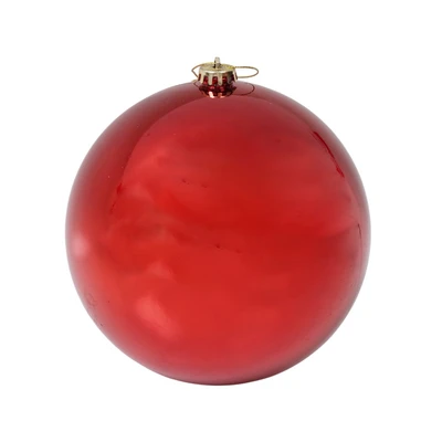 Gambar Noelle Bola Dekorasi Natal Christmas Merah 20 cm Random