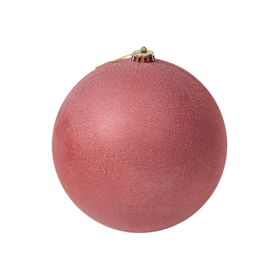 Gambar Noelle Bola Dekorasi Natal Christmas Merah 20 cm Random