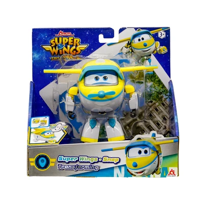 Gambar Alpha Group Superwings Robot Transforming Snap - Kuning/Putih