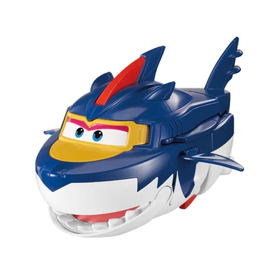 Gambar Alpha Group Superwings Robot Transforming Sharky - Biru/Putih