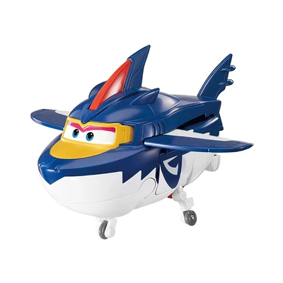 Gambar Alpha Group Superwings Robot Transforming Sharky - Biru/Putih