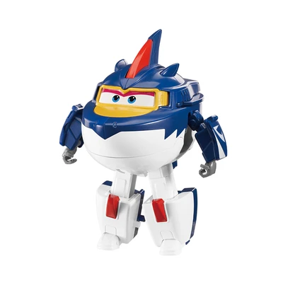 Gambar Alpha Group Superwings Robot Transforming Sharky - Biru/Putih