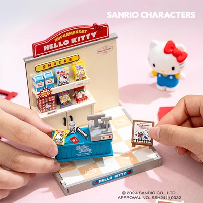 Gambar Rolife Miniatur Hello Kitty Supermarket Snacks Set 94 pcs - Mix