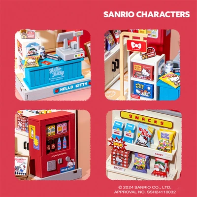 Gambar Rolife Miniatur Hello Kitty Supermarket Snacks Set 94 pcs - Mix