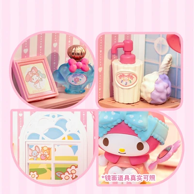 Gambar Rolife Miniatur My Melody Cozy Bubble Bath Set 103 pcs - Mix