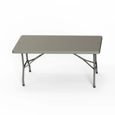 Gambar Krisbow Meja Lipat Rectangle 152x76x74 cm - Abu-Abu Tua