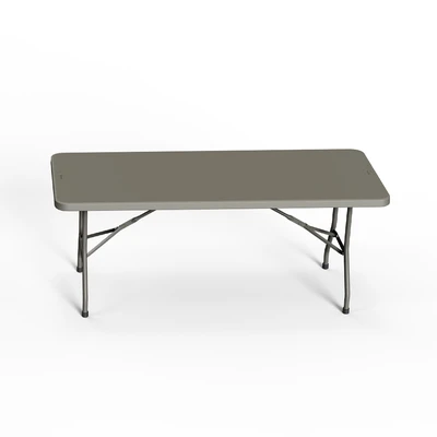 Gambar Krisbow Meja Lipat Rectangle 183x76x74 cm - Abu-Abu Tua