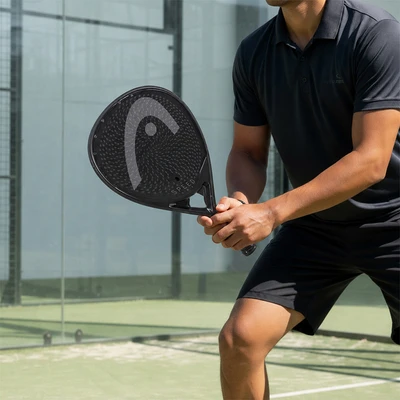 Gambar Head Raket Padel Speed One 2025 - Hitam