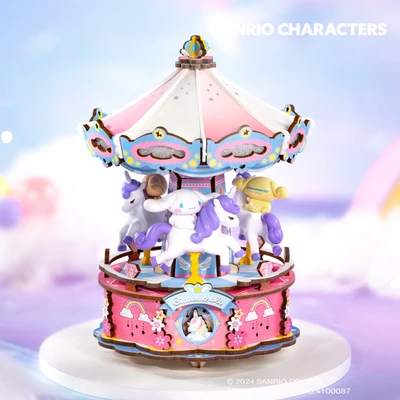 Gambar Rolife Miniatur Cinnamoroll Dreamy Unicorn Carousel Set 113 pcs - Mix