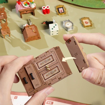 Gambar Rolife Miniatur Fairytale Tree House Set 275 pcs - Cokelat