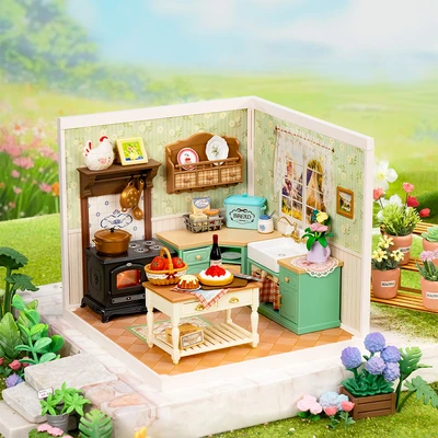 Gambar Rolife Super Creator Miniatur Farmhouse Kitchen Set 126 pcs - Mix