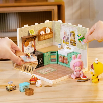Gambar Rolife Super Creator Miniatur Farmhouse Kitchen Set 126 pcs - Mix