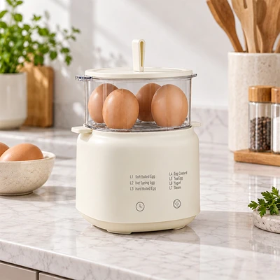 Gambar Kris Alat Perebus Telur Serbaguna 9 Eggs 300 Watt - Putih