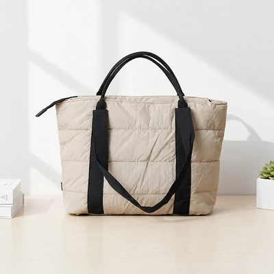 Gambar Ataru Tote Bag Puff Basic - Krem Beige
