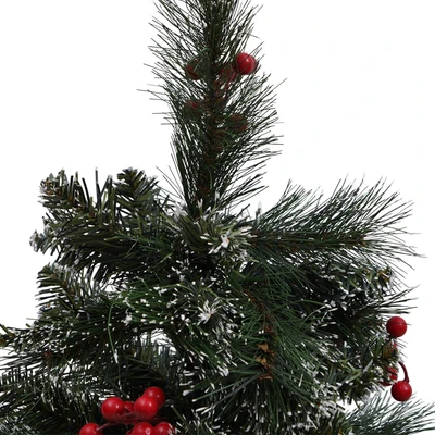 Gambar Noelle Dekorasi Meja Pohon Natal Christmas Berry 90 cm - Hijau