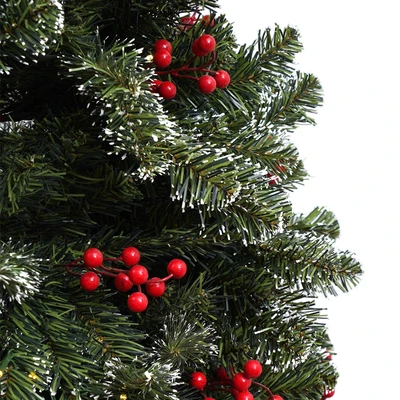 Gambar Noelle Pohon Natal Christmas Prelit Snowberry 210 cm - Hijau