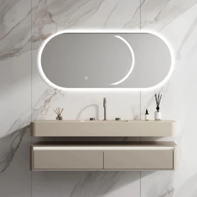 Gambar Informa Lilith Set Kabinet Kamar Mandi PVC - Krem Beige