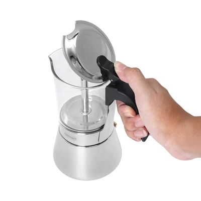 Gambar Culinart Moka Pot Kaca 240 ml Transparan - Silver