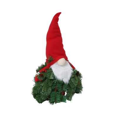 Gambar Noelle Dekorasi Meja Pohon Natal Christmas Standing Gnome 50 cm - Hijau/Merah