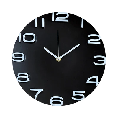 Gambar Selma Pluto Jam Dinding 25 cm - Hitam