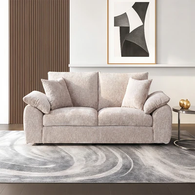 Gambar Informa Aurora Sofa Fabric 2 Seater - Cokelat
