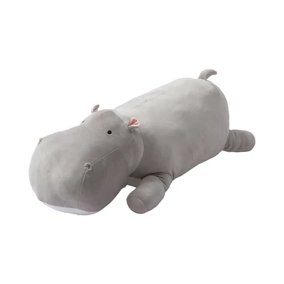 Gambar Informa Bantal Anak Cooling Fabric Hippo 91x35 cm - Abu-Abu