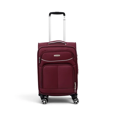 Gambar Luggo Preston Koper Twill Nylon TSA Lock 20 Inch - Merah Burgundy