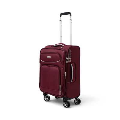 Gambar Luggo Preston Koper Twill Nylon TSA Lock 20 Inch - Merah Burgundy