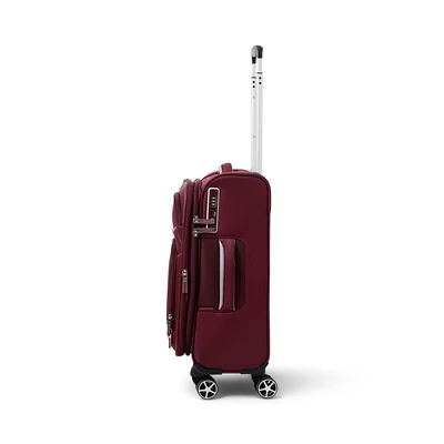 Gambar Luggo Preston Koper Twill Nylon TSA Lock 20 Inch - Merah Burgundy