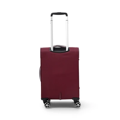 Gambar Luggo Preston Koper Twill Nylon TSA Lock 20 Inch - Merah Burgundy