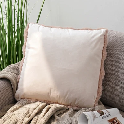 Gambar Informa Bantal Sofa Bubble Fur 45x45 cm - Cokelat Muda