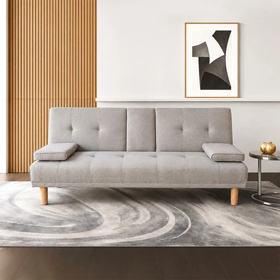Gambar Informa Jeni Sofa Bed Fabric Dengan Console - Krem Beige