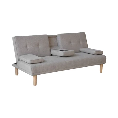 Gambar Informa Jeni Sofa Bed Fabric Dengan Console - Krem Beige