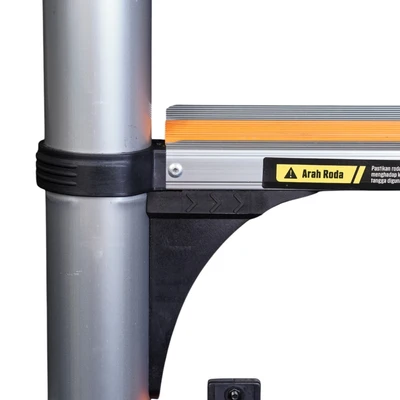 Gambar Fixsteps Tangga Teleskopik Aluminium 3.9 Meter 10 Step - Silver