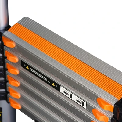 Gambar Fixsteps Tangga Teleskopik Aluminium 3.9 Meter 10 Step - Silver